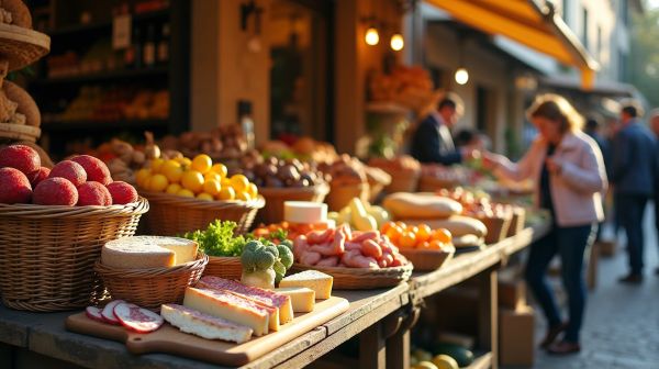 Les produits locaux du marché à Sisteron